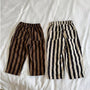 Iseo Brown Stripe Trouser Pants
